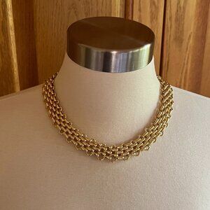 TALBOTS - Watch Band Chain Statement Necklace -- NEW with Tag